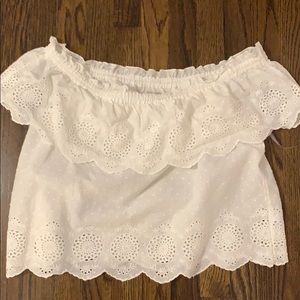 American eagle off the shoulder shirt.